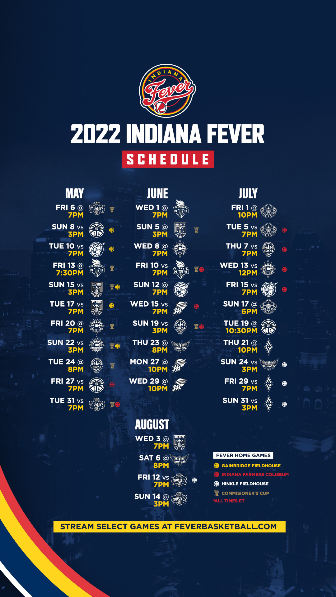 Indiana Fever Schedule 2022 Indiana Fever ⛹️‍♀️🏀 On Twitter: "Our Schedule, On The Go 📲  #Wallpaperwednesday Https://T.co/Tp8Saxtuvx" / Twitter