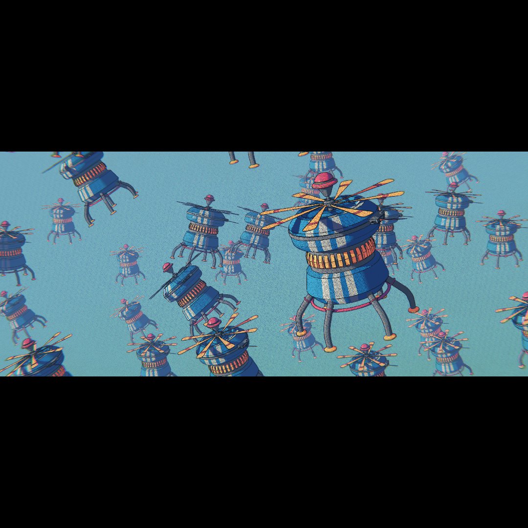 thedezhiner's tweet image. They are coming...

#Blender3d #bnpr #3dmodeling #comics #toon