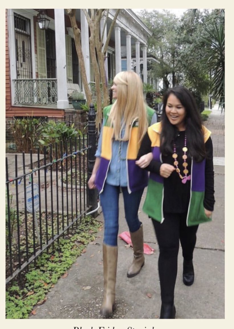 JE_NOLA's tweet photo. 54 days til 💜💚💛 - grab the original Fat Tuesday fleece vest, unisex sizing, up to XL- check the tag, don’t support the knock offs. #jolieandelizabeth #checkthetag #mardigras2022 https://t.co/AeQ6hD1drQ