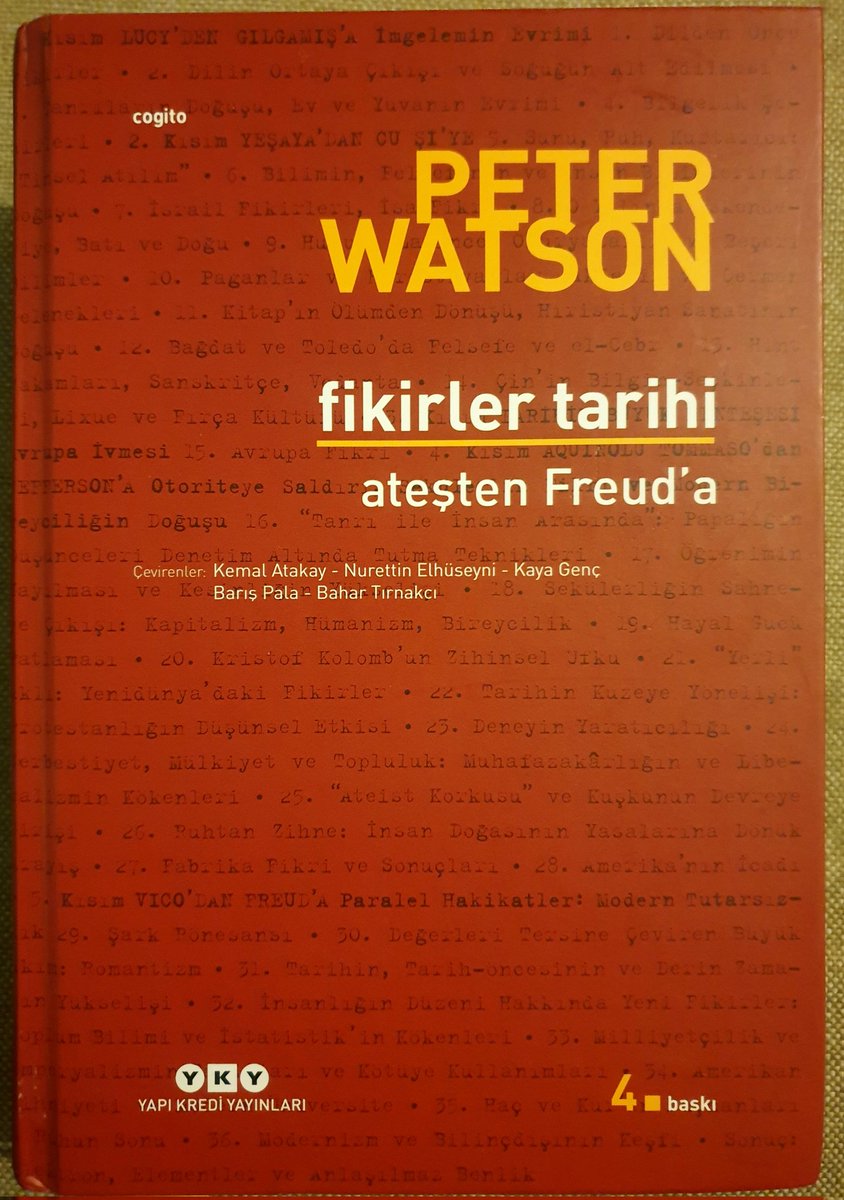 PulpProfile's tweet image. Yeni yıl hedeflerimden biri olarak Peter Watson&apos;ın Fikirler Tarihi kitabını bitirmeye karar verdim. Baştan başladım, her gün notlar alarak okuyorum. Hazır böyle bir işe kalkışmışken burada da paylaşayım, belki ilgilenen olur diye düşündüm. Giriş bölümünden notlarla başlıyorum: