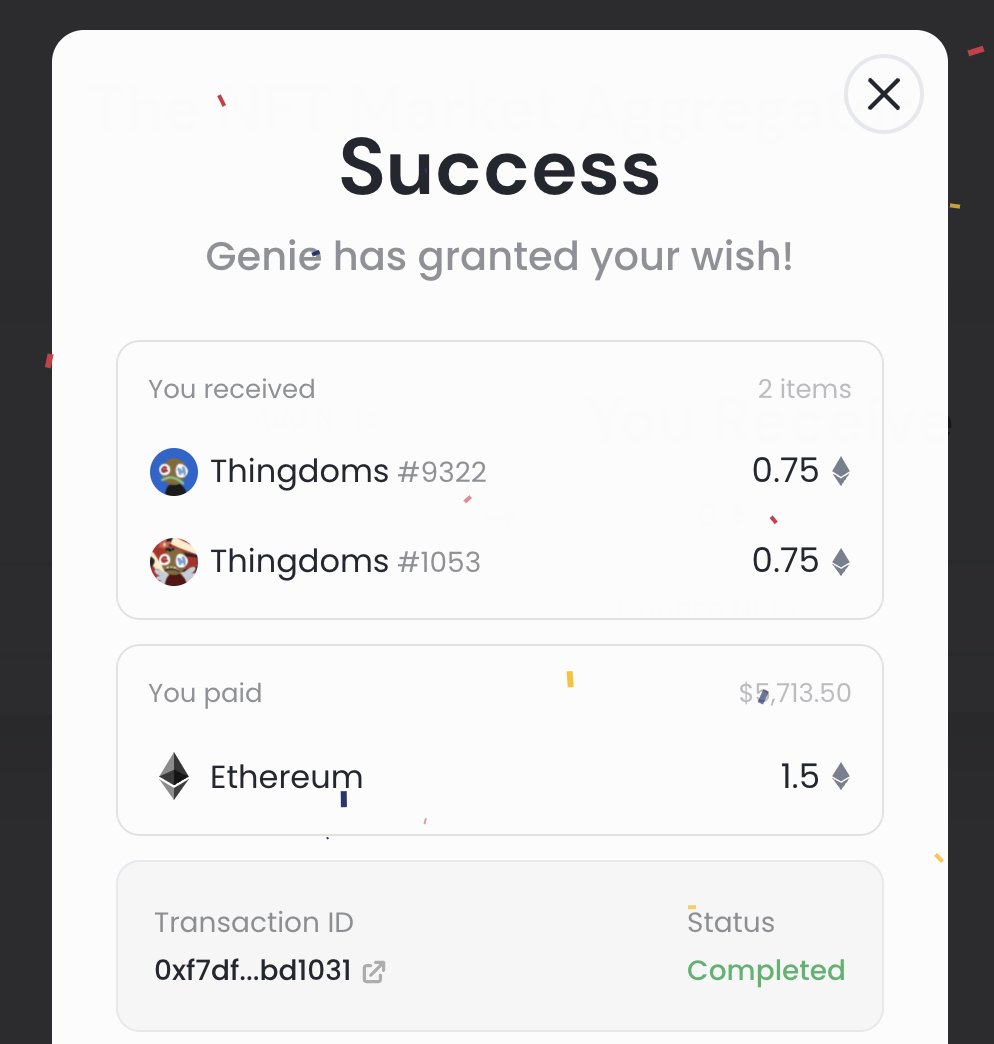 ajv's tweet photo. Just did a micro sweep on @thingdoms GM eyes. Don't think there should have been any under 1 eth based on the current floor. Takes me up to 3 GM eyes for the ride ahead https://t.co/UPUueD03zW