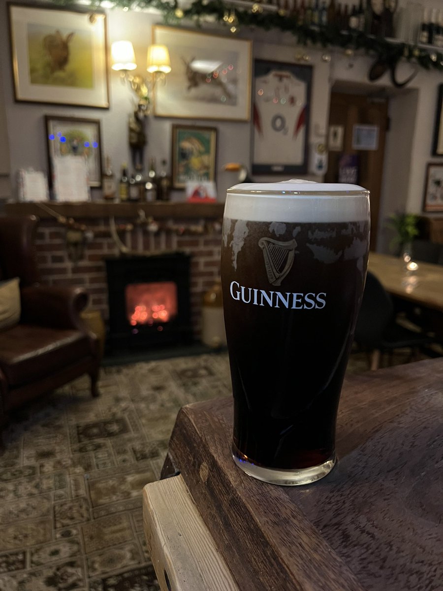 Proper pint of Guinness.