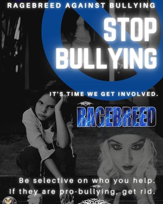 Ragebreed's tweet photo. Bullying is still a big issue in the world today π
Let's stand up to the bullies and stomp them out π€π€π»π€πΌπ€π½π€πΎπ€πΏ
#ragebreedagainstbullying #unity #stopbullying #metal #music #ragebreed #rock https://t.co/JIZNhXbCYT