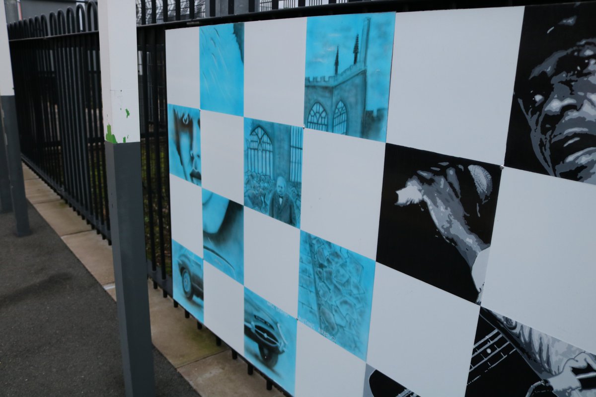DhillonsBrewery's tweet photo. Huge thanks to Neill Griffiths (Anything airbrush) for his take on what Coventry means to him and his contribution to Dhillon's Brewery's latest art project which seeks to capture Coventry's diverse culture and to promote sustainable travel. https://t.co/L6v9MeBmul