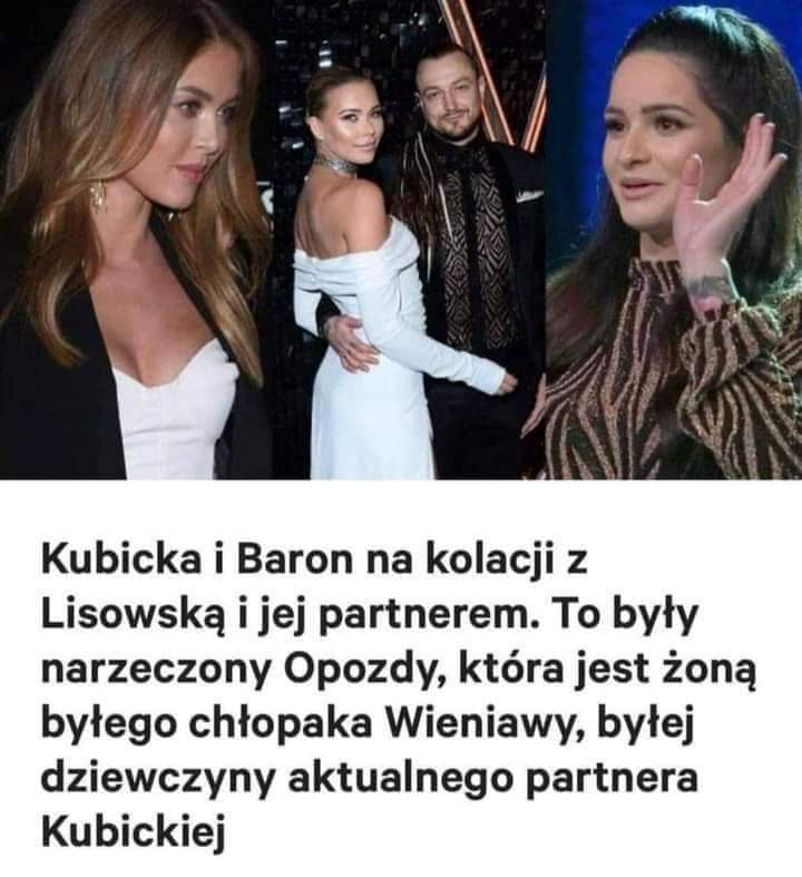 LKraskowski's tweet photo. #Dziennikarstwo śledcze to pikuś w porównaniu do tropienia gwiazd ✨, czyli rodzimych celebrytów. :-) Dacie radę rozkminić? To trzeba chyba rozrysować. A wszystko zaczęło się od tego, że zachciało im się jeść. #Opozda #Wieniawa #Kubicka #Baron #Lisowska #kolacja https://t.co/BtRBe7HZxU