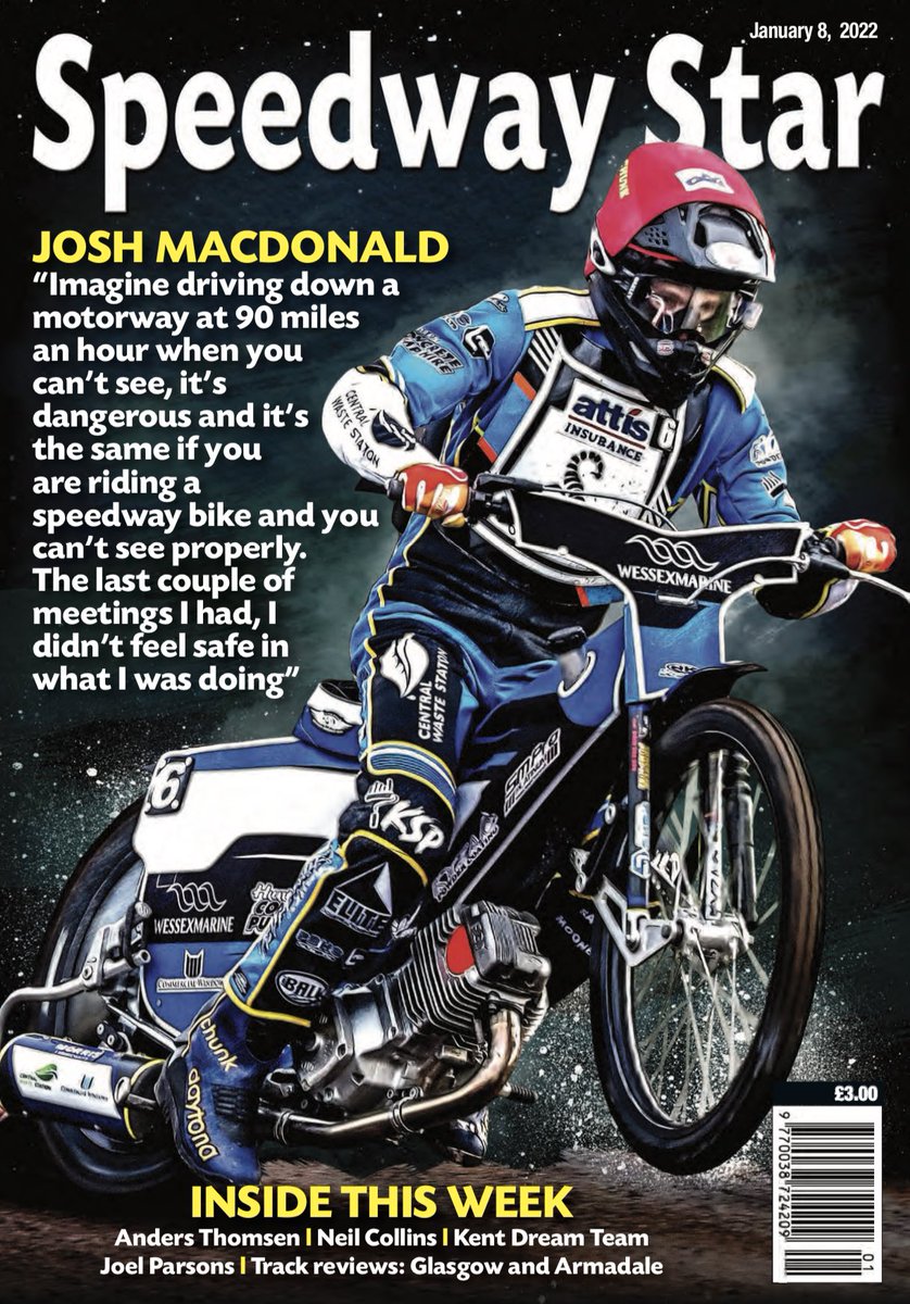 💥 𝐂𝐎𝐕𝐄𝐑 𝐒𝐓𝐀𝐑 𝐌𝐀𝐂𝐃𝐎𝐍𝐀𝐋𝐃 💥

🇦🇺 Josh Macdonald talks exclusively to Speedway Star about the troubles he experienced last season, and how his career nearly ended as a result.

OUT TOMORROW!

ORDER + SUBSCRIBE ⬇️
💻 speedwaystar.net
📞 0208 335 1113