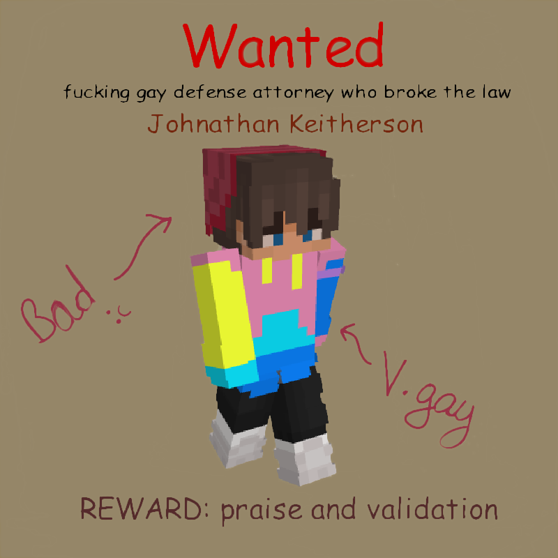MythicWhale's tweet photo. The results of the first ever trial on #redrecord is out: @JohnKeithers and @bussinnutz are guilty and need to be brought to justice (better images of wanted poster included cause hatecrimed) https://t.co/ODpgokeMu1
