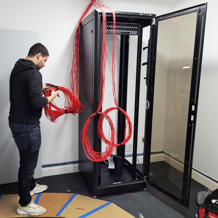 Another day at the office! #StructuredCabling #DataCenter #Networking