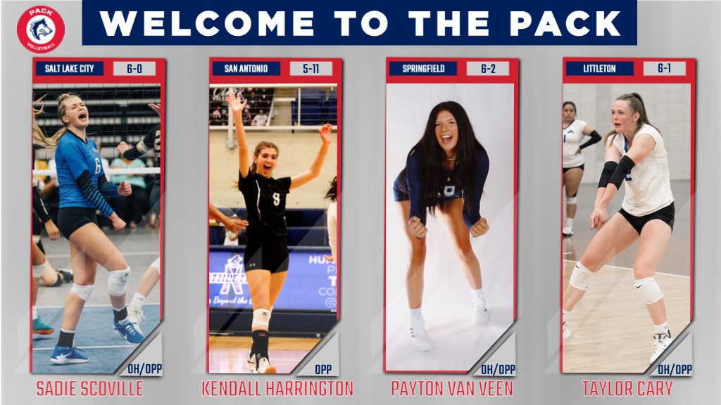 We are pleased to announce the signing of 4 members of our Pack family; Sadie Scoville, Kendall Harrington, Payton Van Veen, and Taylor Cary!

Welcome to the Pack!

MORE - bit.ly/334MDIW 

#UnfinishedBusiness