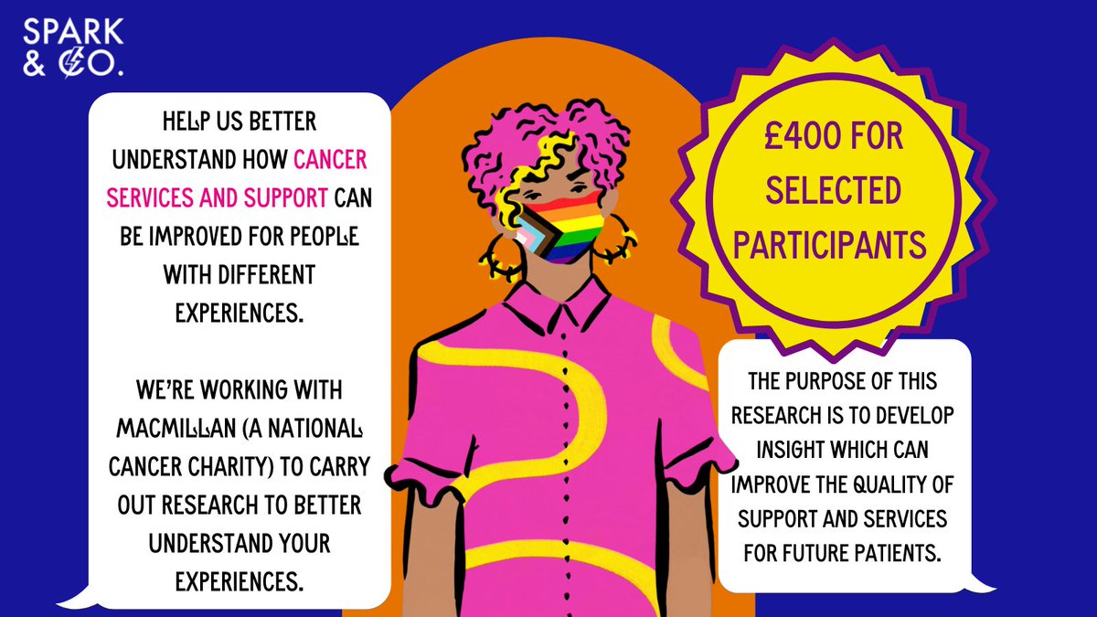 OUTpatients 🏳️🌈🏳️⚧️ (@outpatientsuk) on Twitter photo Paid opportunity!
@Sparkandco_ & <a href="/_unmistakables/">The Unmistakables</a> want to hear from #BlackBritish, #SouthAsian, #LGBTQ+ and/or #DisabledPeople who are affected by #Cancer to better understand how to improve #CancerCare in the UK. Read more here: join-the-conversation.co.uk Paid opportunity!
@Sparkandco_ & <a href="/_unmistakables/">The Unmistakables</a> want to hear from #BlackBritish, #SouthAsian, #LGBTQ+ and/or #DisabledPeople who are affected by #Cancer to better understand how to improve #CancerCare in the UK. Read more here: join-the-conversation.co.uk
