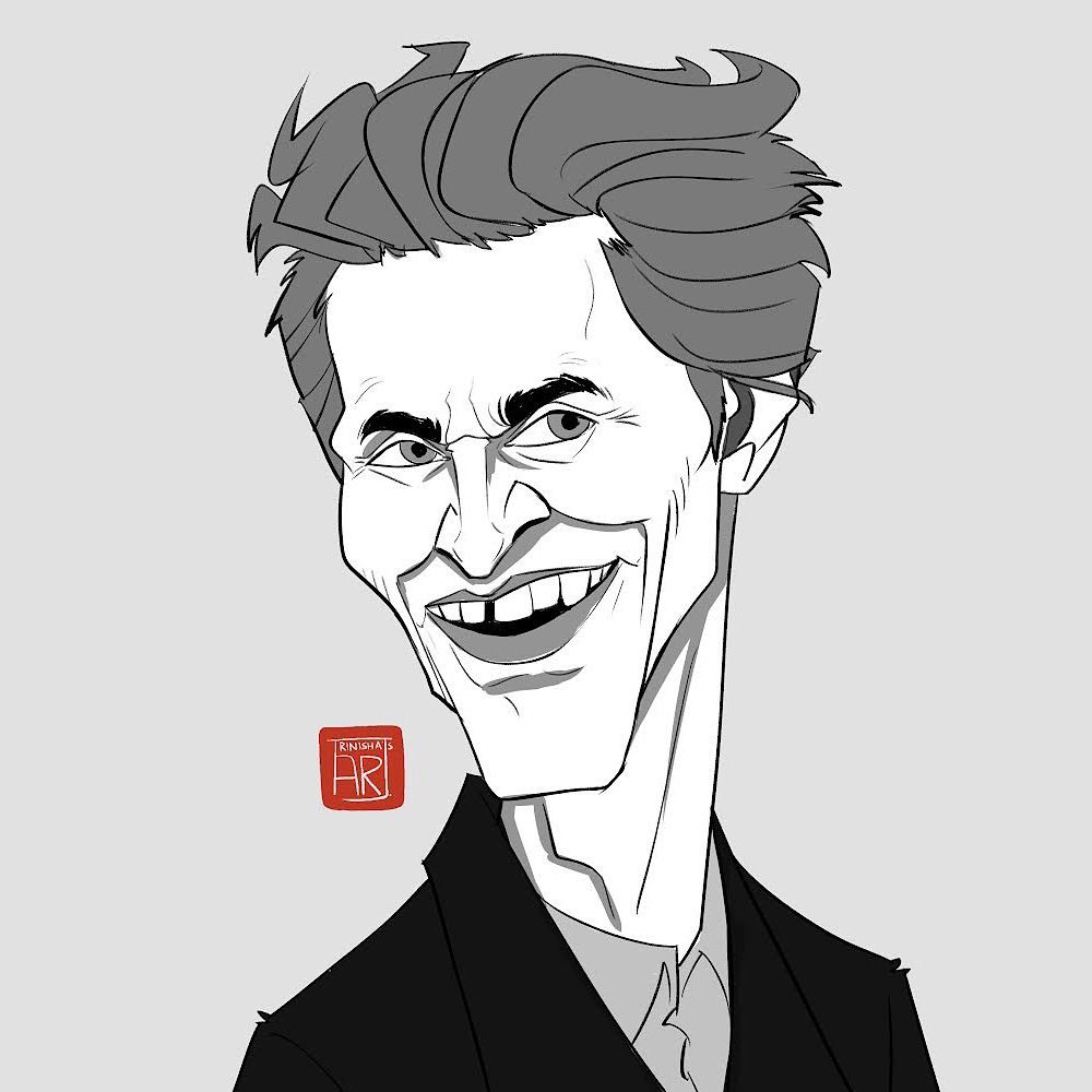 tweetrinisha's tweet photo. Day 5: #caricatureresolution2022 #willemdafoe 

#willemdafoecaricature #caricature #cartoon #famous #caricatureresolution #characterdesign #fun #art #hollywood #caricatureartist https://t.co/PEodQi5B9Z