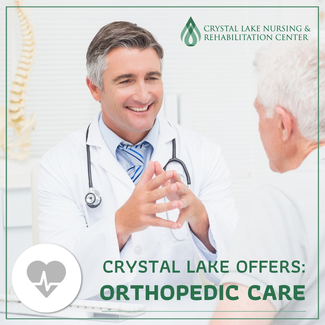 At Crystal Lake, we are passionate about helping our residents live the life they love. 
Our orthopedic rehabilitation program helps manage your pain and restores your joint function and balance.
Find out more today!

#OrthopedicRehab