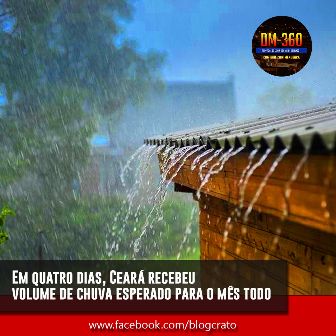 BlogdoCrato's tweet image. Nos quatro primeiros dias de 2022, o Ceará já recebeu um volume de chuva esperado para todo o mês de janeiro, segundo a Fundação Cearense de Meteorologia e Recursos Hídricos (Funceme). Leia mais no site DM360:

facebook.com/blogcrato