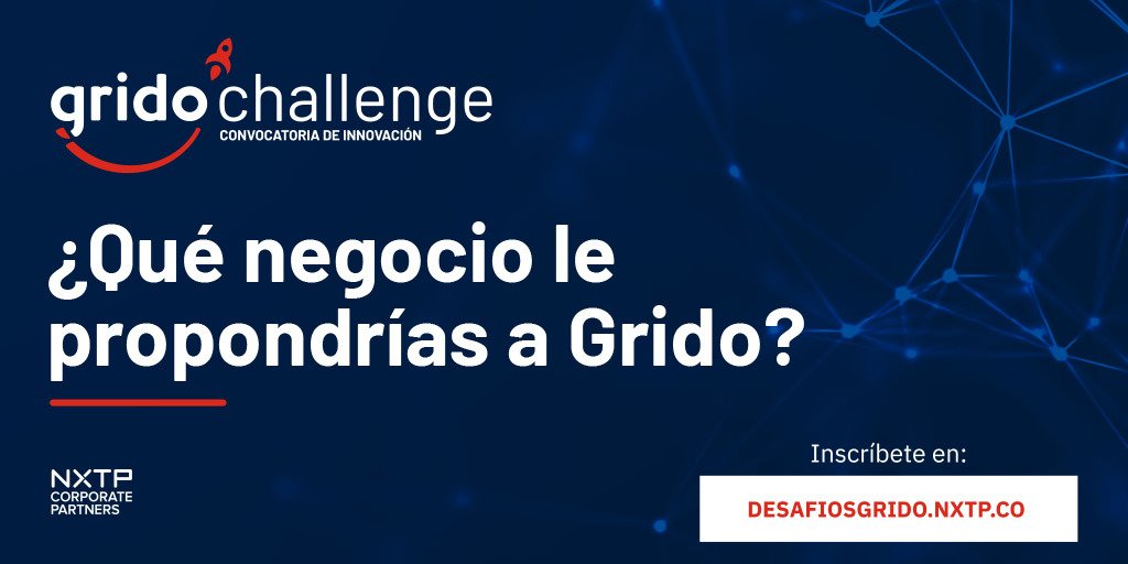 Entérate #GridoChallenge 🚀 es una iniciativa que busca emprendedores con mucho potencial, para crear nuevos negocios de la mano de Grupo Grido, empresa líder en la región con presencia activa en 6 países. Más info 👉 desafiosgrido.nxtp.co @GridoHelados #emprende