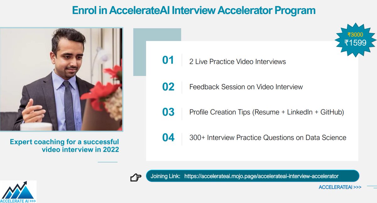ai_accelerate's tweet image. Ace the Data Science Interview with AccelerateAI

Subscribe now !!

#AceTheInterview #DataScience #AceDataScienceInterview #career 

linkedin.com/feed/update/ur…
