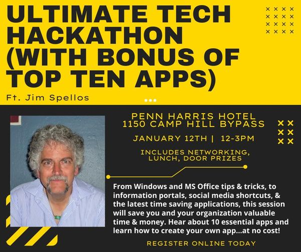 Yay! For the ultimate tech hackathon next week! We can hardly wait for this program and all of the good tips that Jim will share. You MUST join us. #MPIMP #MPI #eventprofs