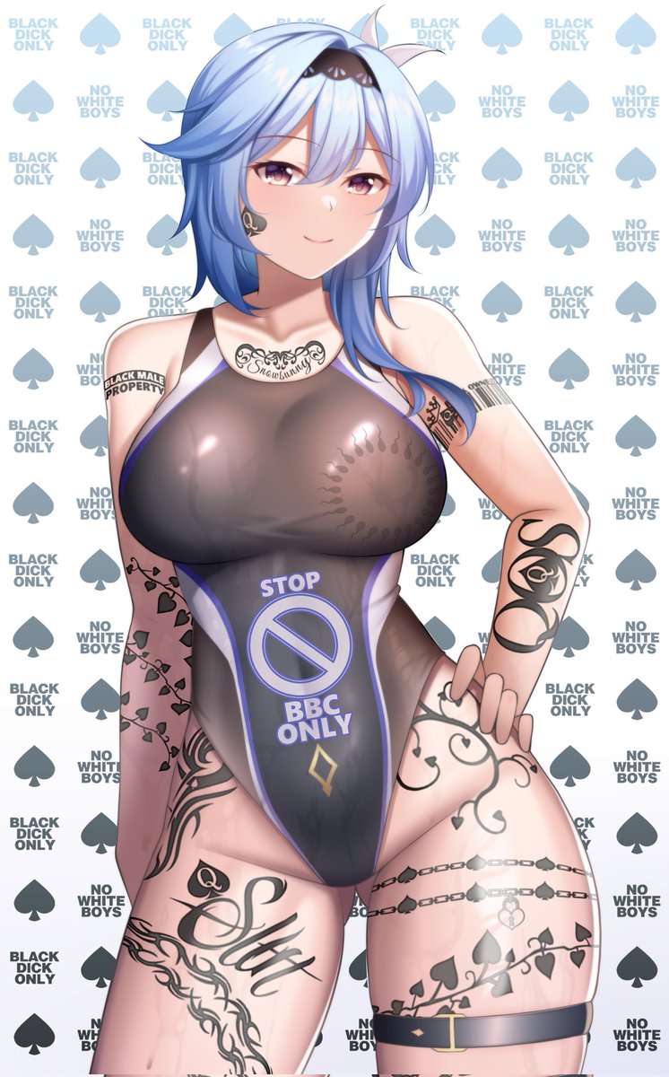 BlackedEula's tweet photo. New muse~ 

" Welcome all ! I'm Eula the Captain of the Order of Favonius Reconnaissance Unit. But I'm mostly the blackened whore from Mondstadt ~!"

Kinks below ⬇️ https://t.co/n0ZXtpAhrc