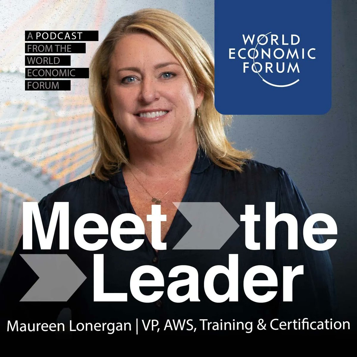 wef's tweet photo. How will you and your team strengthen tech skills in the year ahead? Maureen Lonergan of @awscloud
shares strategies and routines that keep skills sharp. | #MeetTheLeader w/@lindalacina

Listen here: https://t.co/zAmD3cFCDa https://t.co/mUxIiEeprO