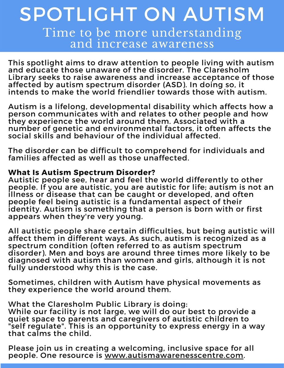 Claresholm Library tweet media