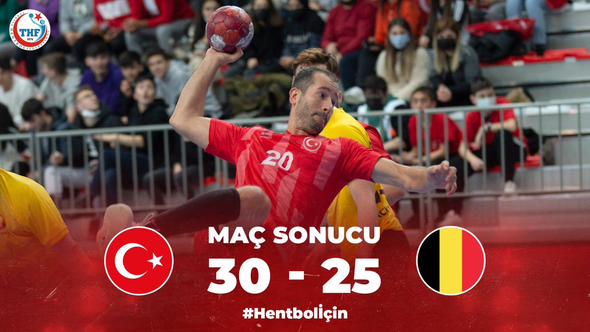 Hentbol_Fed's tweet photo. 🇹🇷 Belçika'yı, Kastamonu’da muhteşem taraftarımızın desteğiyle 30-25’lik skorla mağlup ederek 2023 Dünya Şampiyonası yolunda müthiş bir galibiyet alıyoruz!

#Hentbolİçin https://t.co/KU13k0ZGYm