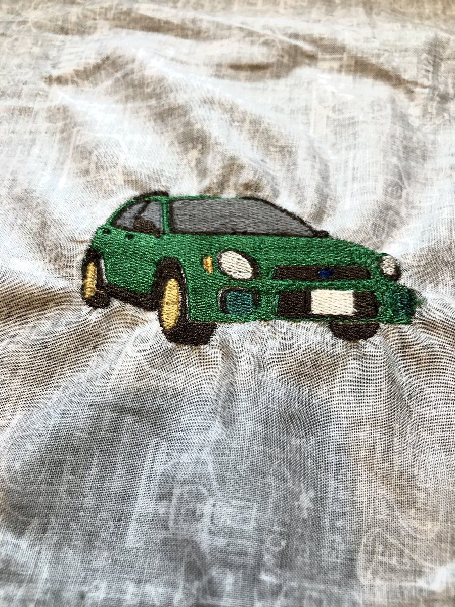 Subaru Impreza I did the other day 

Can go on hoodies, beanies, make an ornament / patch too 

mntstitched.co