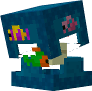 Tominecraft45's tweet photo. My Tropical Shulker 🐠 https://t.co/gwLiyVB48n