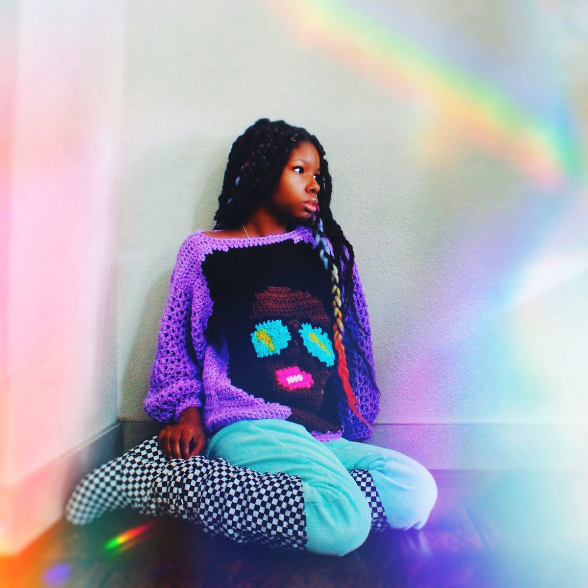 DreamCrochet's tweet photo. 💜⚡️🧶new diy handmade crochet sweater happily done 💞 https://t.co/qMskxJlmX5