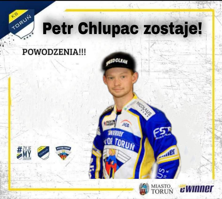 Sr22Torun's tweet photo. BUM BUM CYK CYK MYK MYK. Petr Chlupac zostaje z nami. Wierzymy w Petra i dlatego podpisujemy z nim kontrakt. https://t.co/JUgDNpgiyZ