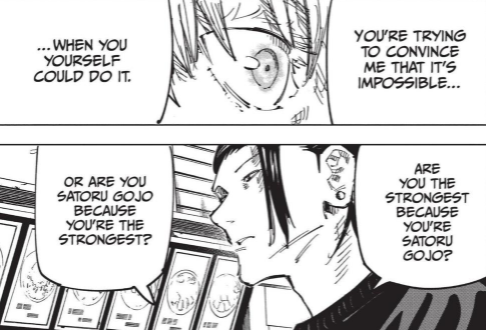 IZZY on X: ““Are you the strongest because you’re Satoru Gojo? Or 