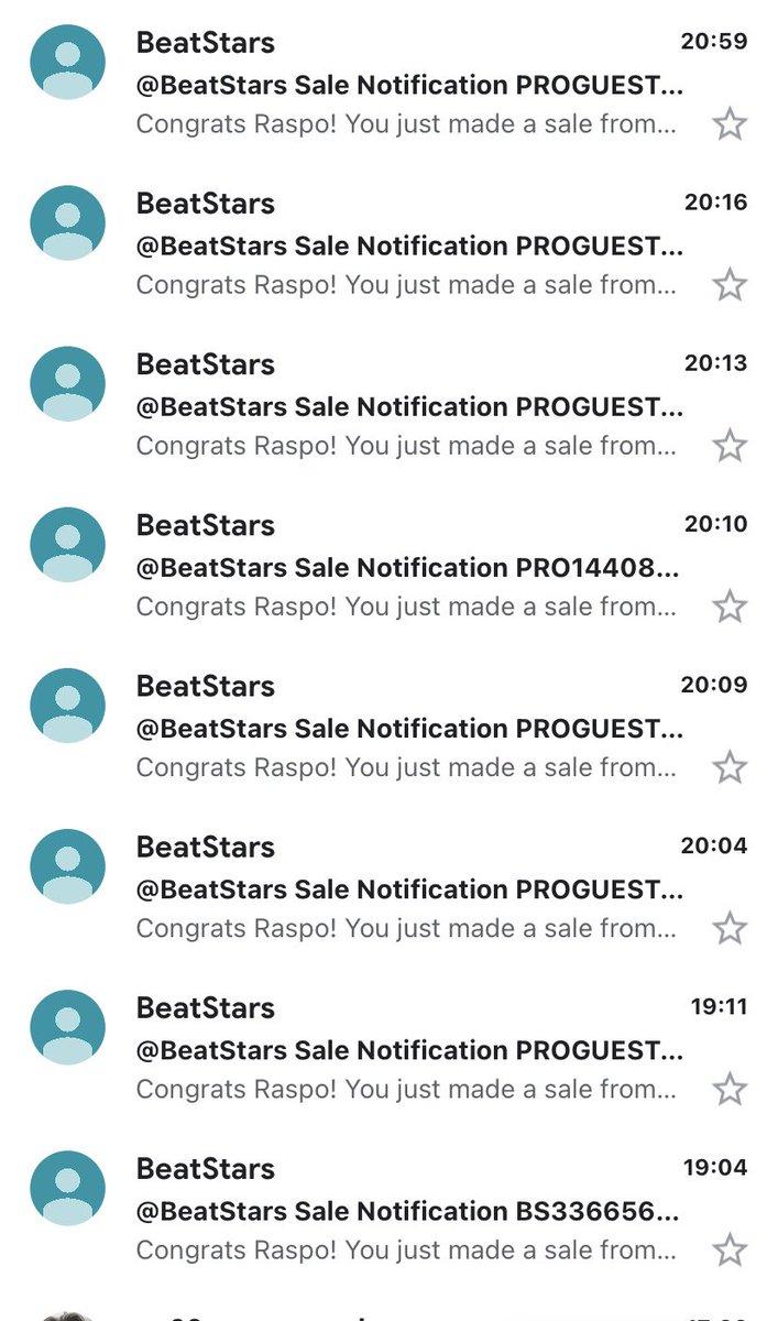 rzpxyz's tweet photo. There's nothing better than getting @BeatStars sale notifications 📈 https://t.co/FJLRZ8eP7J