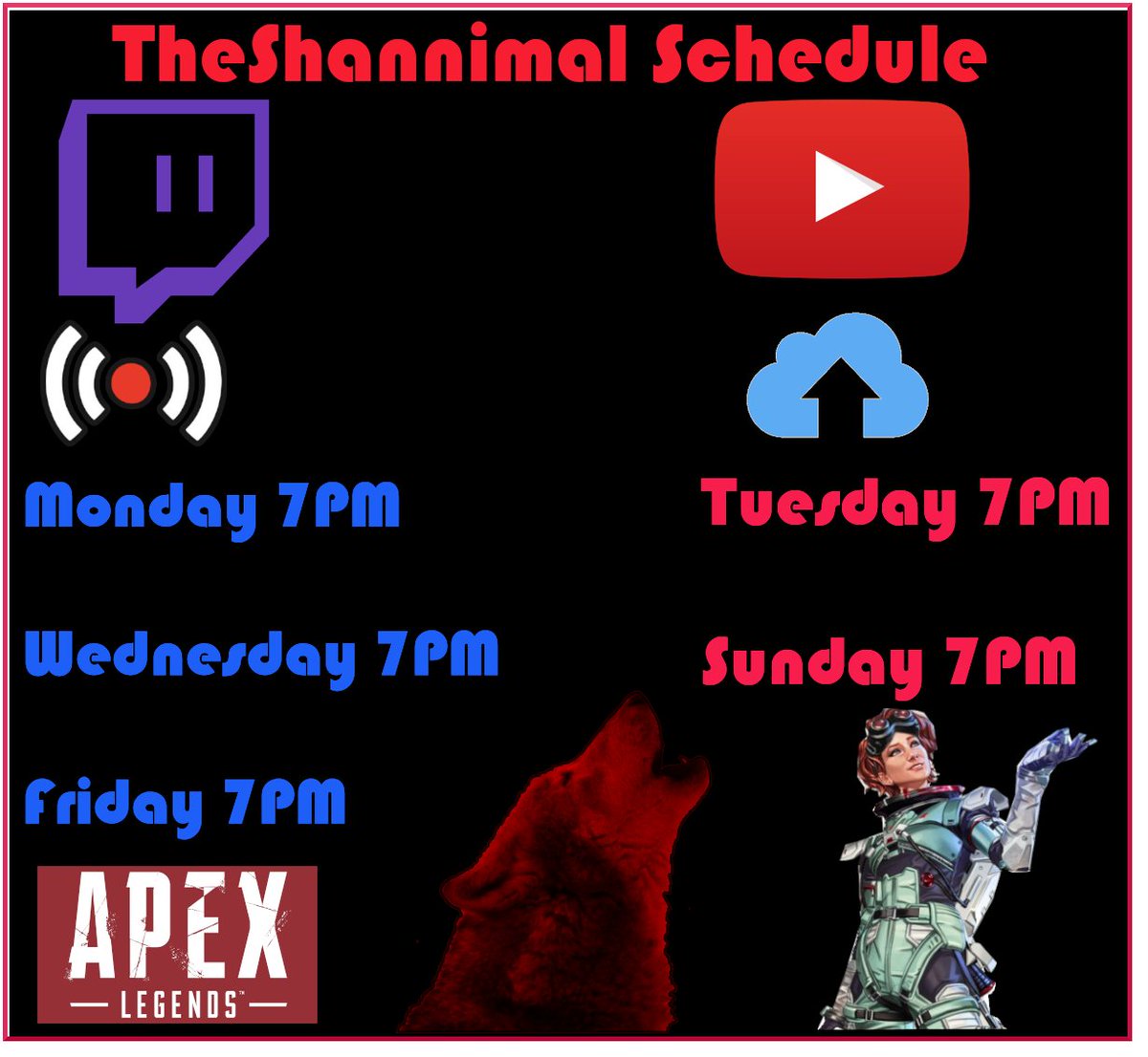 TheShannimal_'s tweet image. Three Streams A Week

Two YouTube Uploads A Week

Let's put some work in!

Twitch /TheShannimal
YouTube /TheShannimal

#ApexLegends