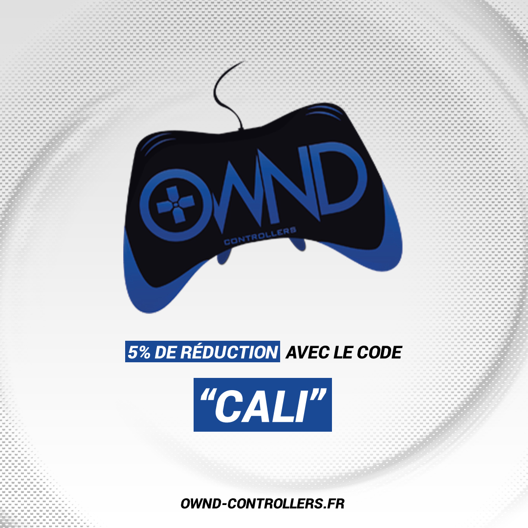 🚨 J'ai le privilège de vous annoncer ma collaboration avec <a href="/OWNDControllers/">OWND Controllers</a> .🤝

Manette #eSport à palettes pour #PS5 #Ps4 #Xbox &amp; #PCGamer .🎮

Profite dès à présent de 5% de réduction sur ta commande avec le code "CALI".⚜️

No cheat, just faster😏 ownd-controllers.fr