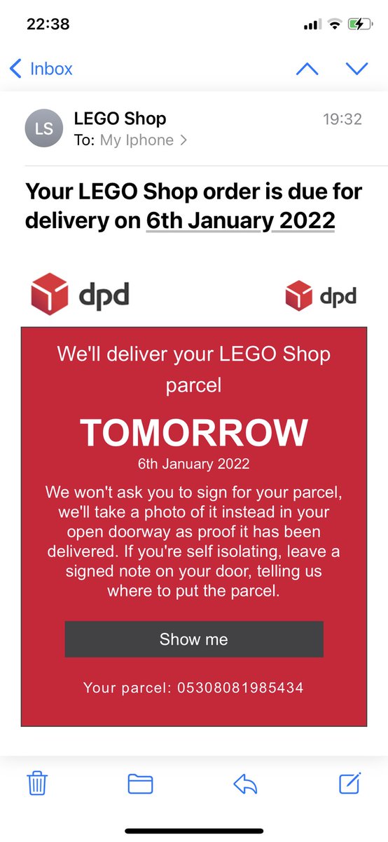 ScottHeald72's tweet photo. The best email to get on a Wednesday! @LEGO_Group #whatcanitbe? https://t.co/222OABpeyu