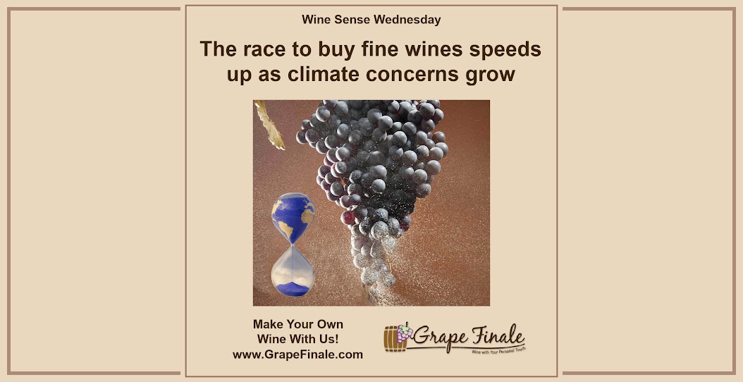 GrapeFinale's tweet photo. Changing weather patterns are becoming a key factor in wine investment decisions.  Learn more at https://t.co/8RrpDxFpOT  #WineSenseWednesday #GrapeFinale #wine #vino #winemaking #winemaker #makewine #winelover #redwine #winetasting #winery #winetime #winecountry #wineinvestment https://t.co/oIp6GvdJp5