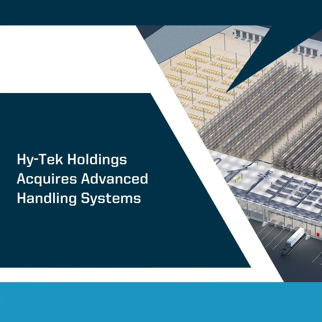 Today we welcome Advanced Handling Systems (AHS) to the Hy-Tek Material Handling, LLC. family! Read the official press release here:buff.ly/3ETv6Rf
<a href="/AHS_LLC/">AHS</a>