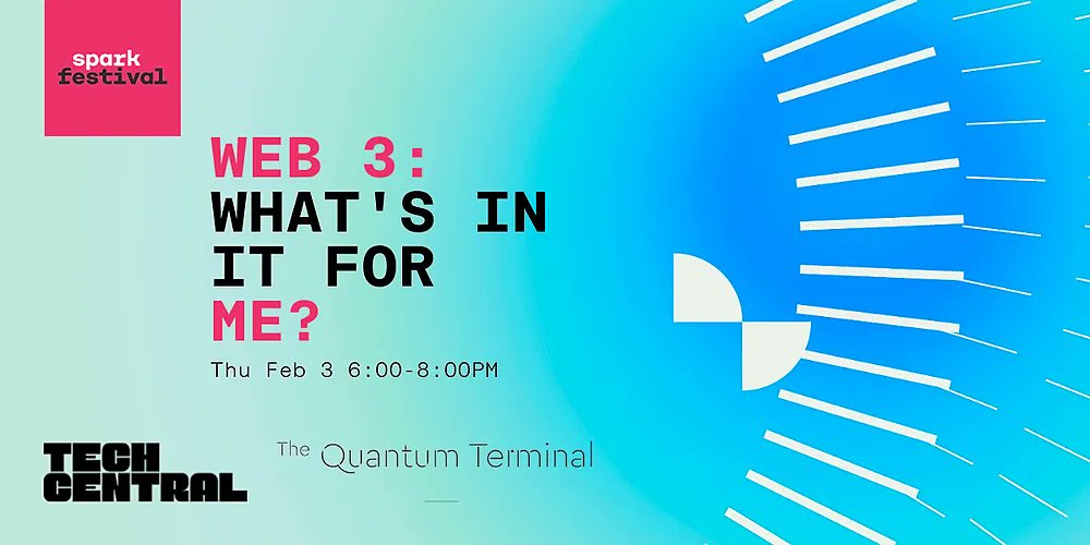 Blackbird (@blackbirdvc) on Twitter photo Curious about web3? Our friends at <a href="/sparkfestivalau/">Spark Festival</a> and <a href="/techcentralsyd/">Tech Central Sydney</a> are kicking off their 2022 programming with a special event at <a href="/TerminalQuantum/">The Quantum Terminal</a> ⚡️
🎟 Thu Feb 2, 6-8pm
buff.ly/3pbGl2R Curious about web3? Our friends at <a href="/sparkfestivalau/">Spark Festival</a> and <a href="/techcentralsyd/">Tech Central Sydney</a> are kicking off their 2022 programming with a special event at <a href="/TerminalQuantum/">The Quantum Terminal</a> ⚡️
🎟 Thu Feb 2, 6-8pm
buff.ly/3pbGl2R