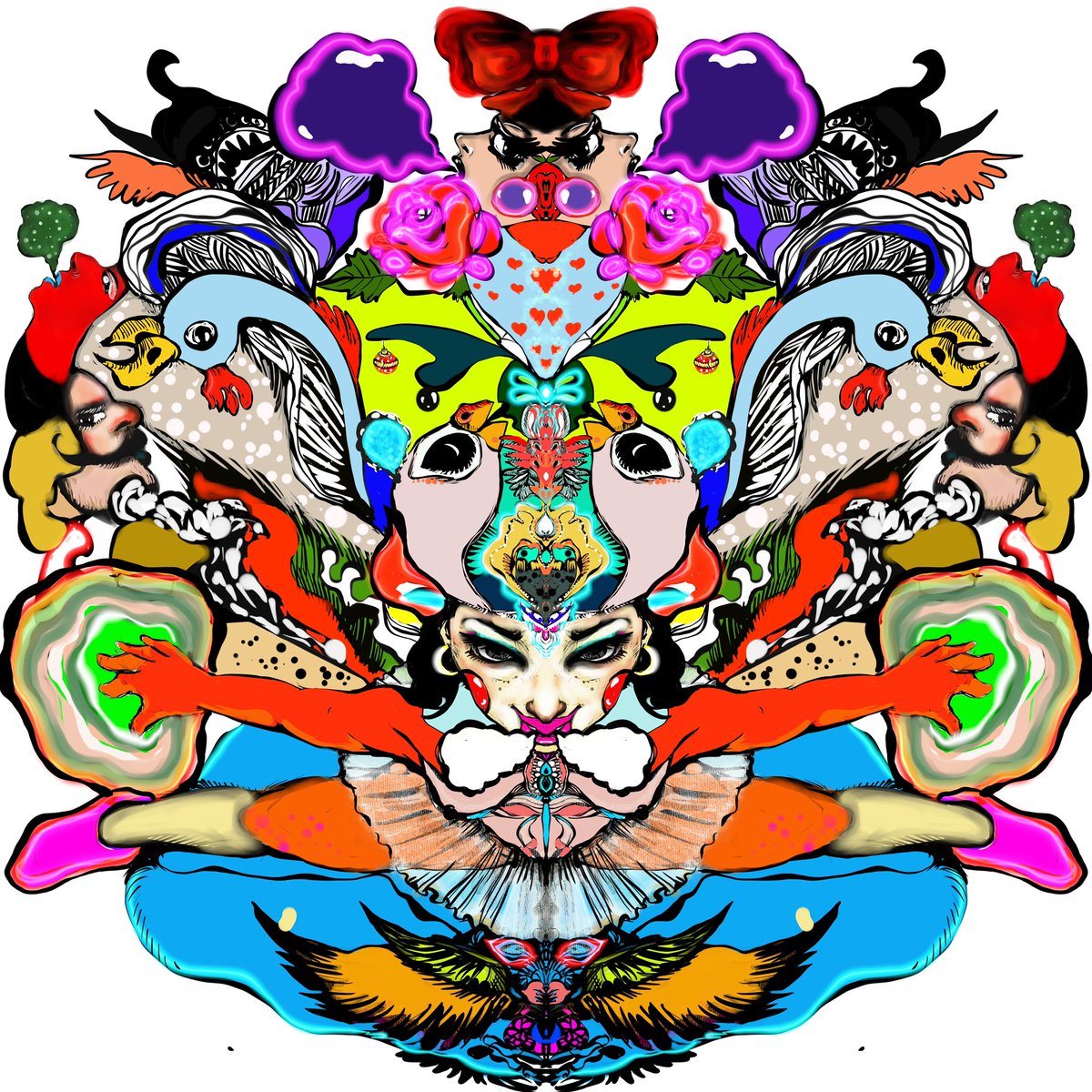 WithoutNoosh's tweet photo. https://t.co/RFWlxqOLiG The theme behind this series of artworks is based on mental health and well-being. These pieces are an attempt to talk about and to highlight the importance of remaining positive, despite life’s inherent difficulties. https://t.co/WcMTLXBSBG