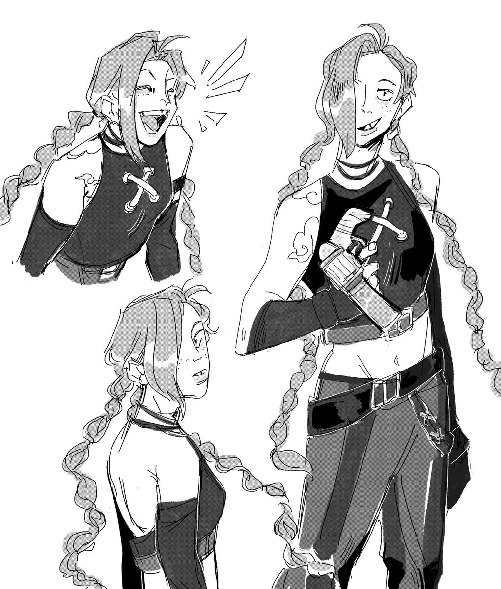 crown_prinxe's tweet photo. doodles of some very best girls #jinx #piltoversfinest  #arcane https://t.co/5Mkf7GUUoo