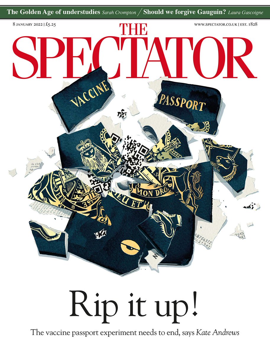 KateAndrs's tweet photo. Bringing in the new year, advocating for the old normal.

It's time to end the UK's failed experiment with vaccine passports.

For @Spectator, out tomorrow. https://t.co/El8mc4XbcY