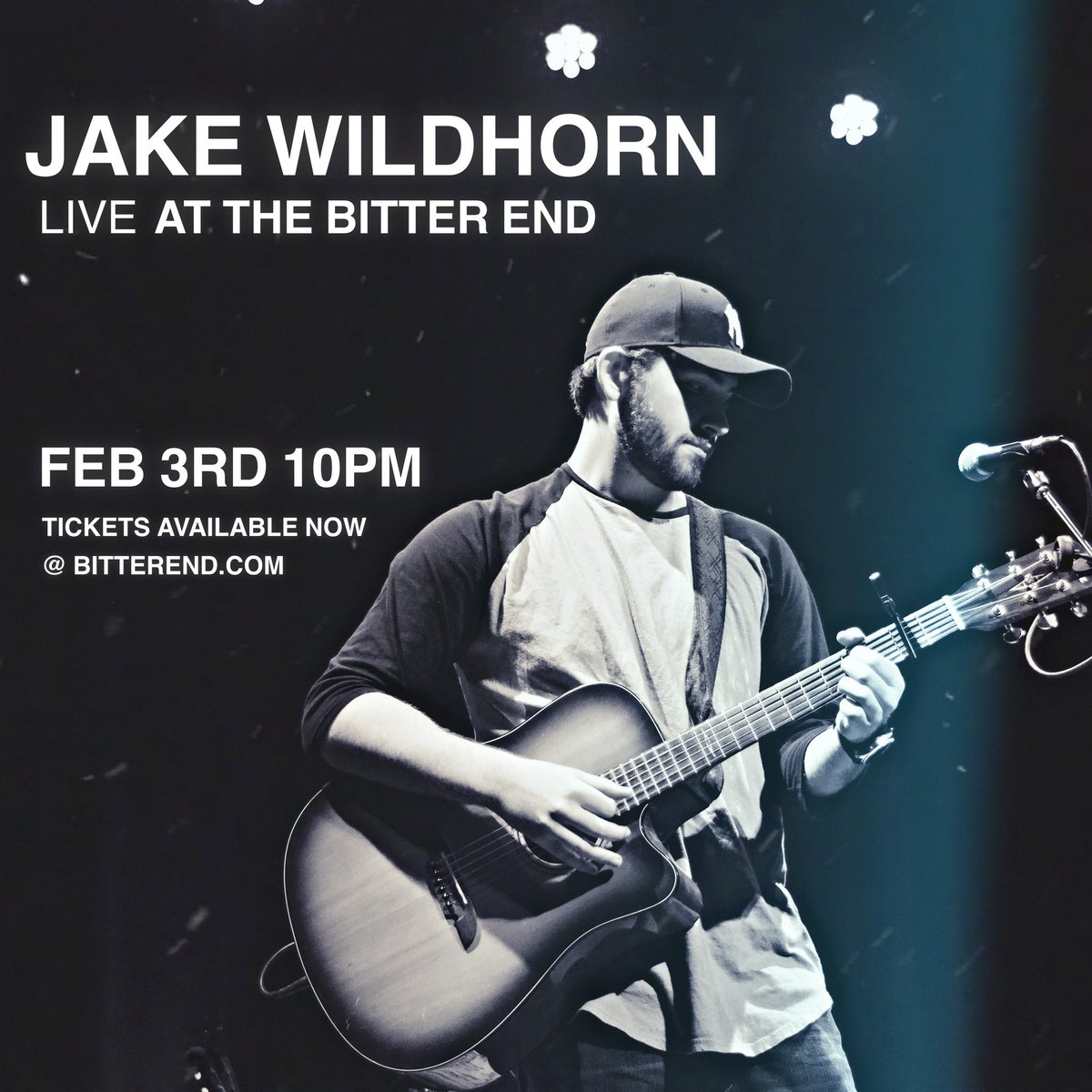 Playing the Bitter End Feb 3rd at 10pm! Link for tickets! linktr.ee/JakeWildhorn