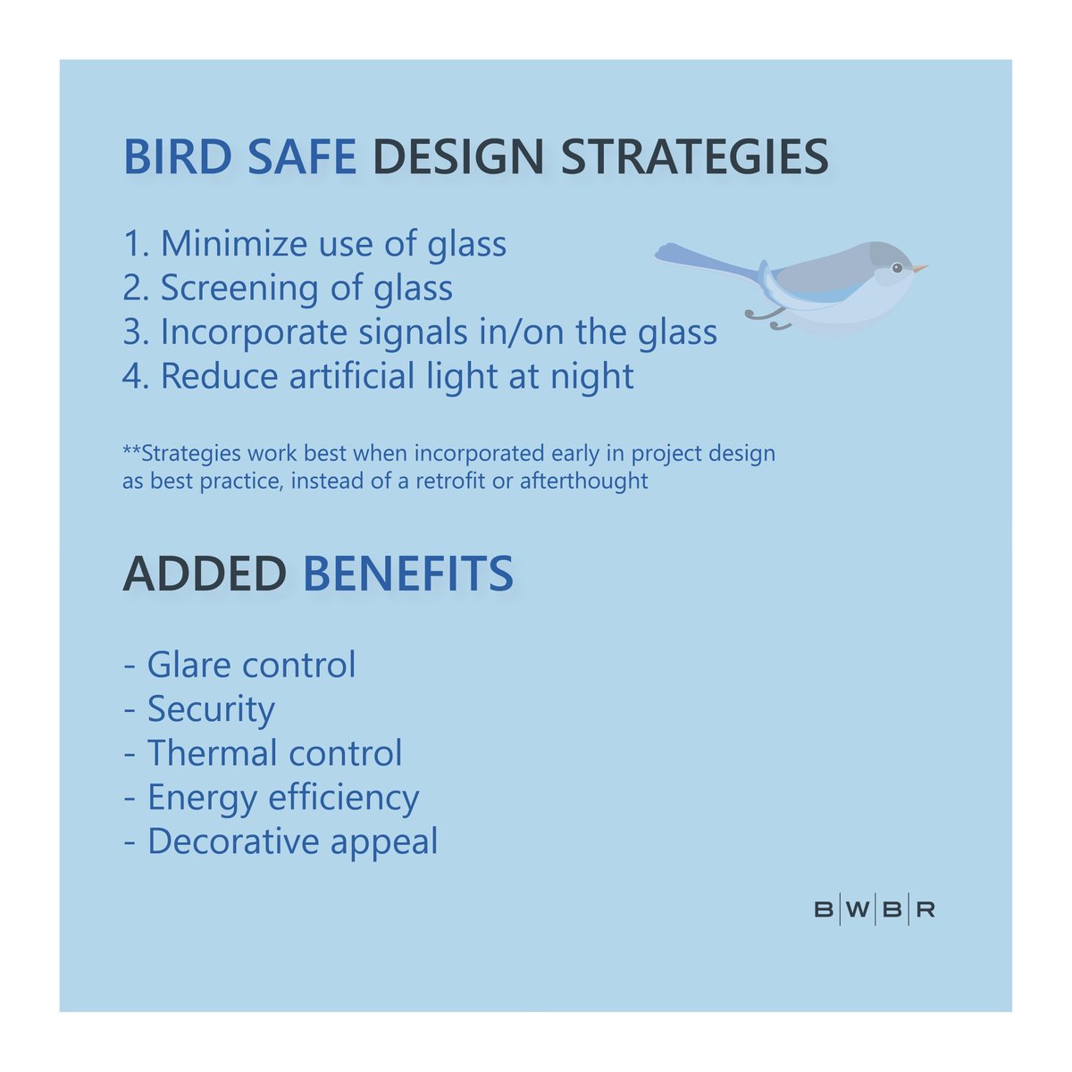 BWBR's tweet image. We are excited to celebrate #NationalBirdDay and share the importance of Why Birds Matter not just to our industry but to our environment as a whole! 

#BirdSafeDesign #BirdsMatter #DesignWithPurpose #Architecture #Design