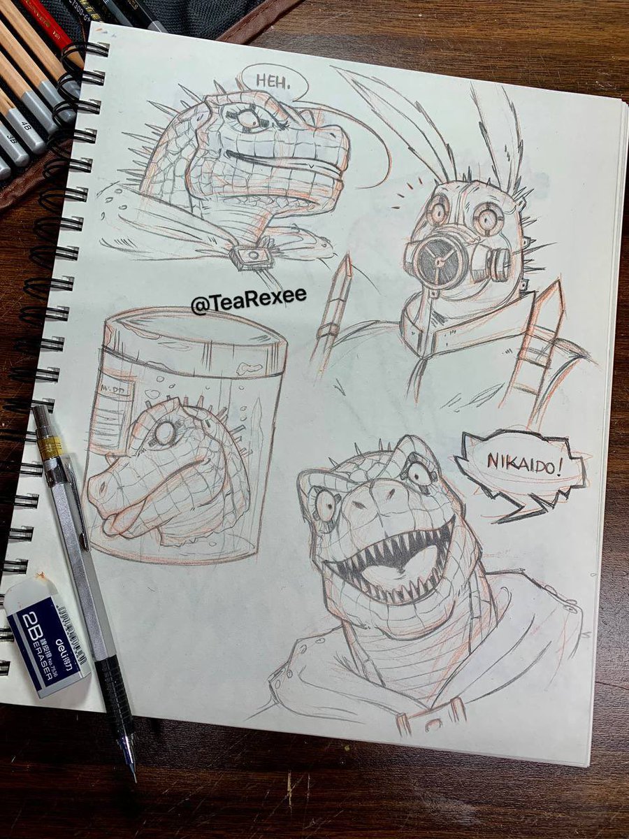 TeaRexee's tweet photo. For the past two years, I’ve been obsessed with Dorohedoro. So expect lots of fan art! https://t.co/ddrsJIMvWv