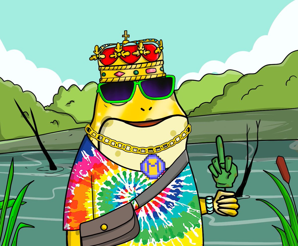 0xKingPapi's tweet photo. @danielesesta @TimeFrogs @ZFrankie @squirrelcrypto since you think they are dope, please accept our king dani frog as a token of appreciation for your hard work! https://t.co/D7zXtYUZ2v