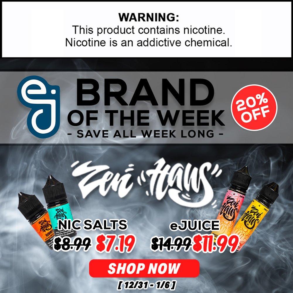 eJuiceDirect's tweet photo. Find your peace with Zen Haus eJuice and nic salts- 20% off. Shop Now!
.
.
Shop: https://t.co/mb50td1Eln
.
#no2minors #vape #vapelife #vapenation #vapeporn #vapeon #VapeFam #vapecommunity #vapelyfe #vapetricks #vapestagram #vapers #VapeDaily #vaper #vapelove #vapeshop #vapepics https://t.co/Xqtt8kkSGT