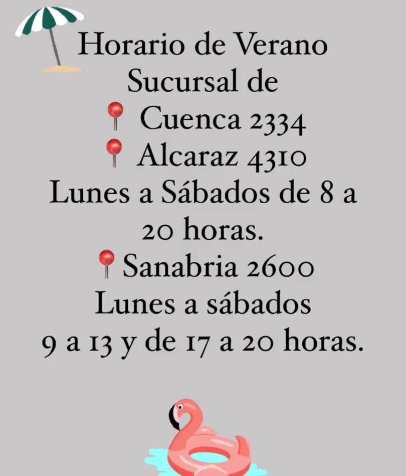 septimo_varon's tweet photo. Horario de Verano: 
Recuerden que Cesar Díaz 4422 y Sanabria 3397 permanecerán cerrados
Los esperamos! https://t.co/FTu8c7Wym4