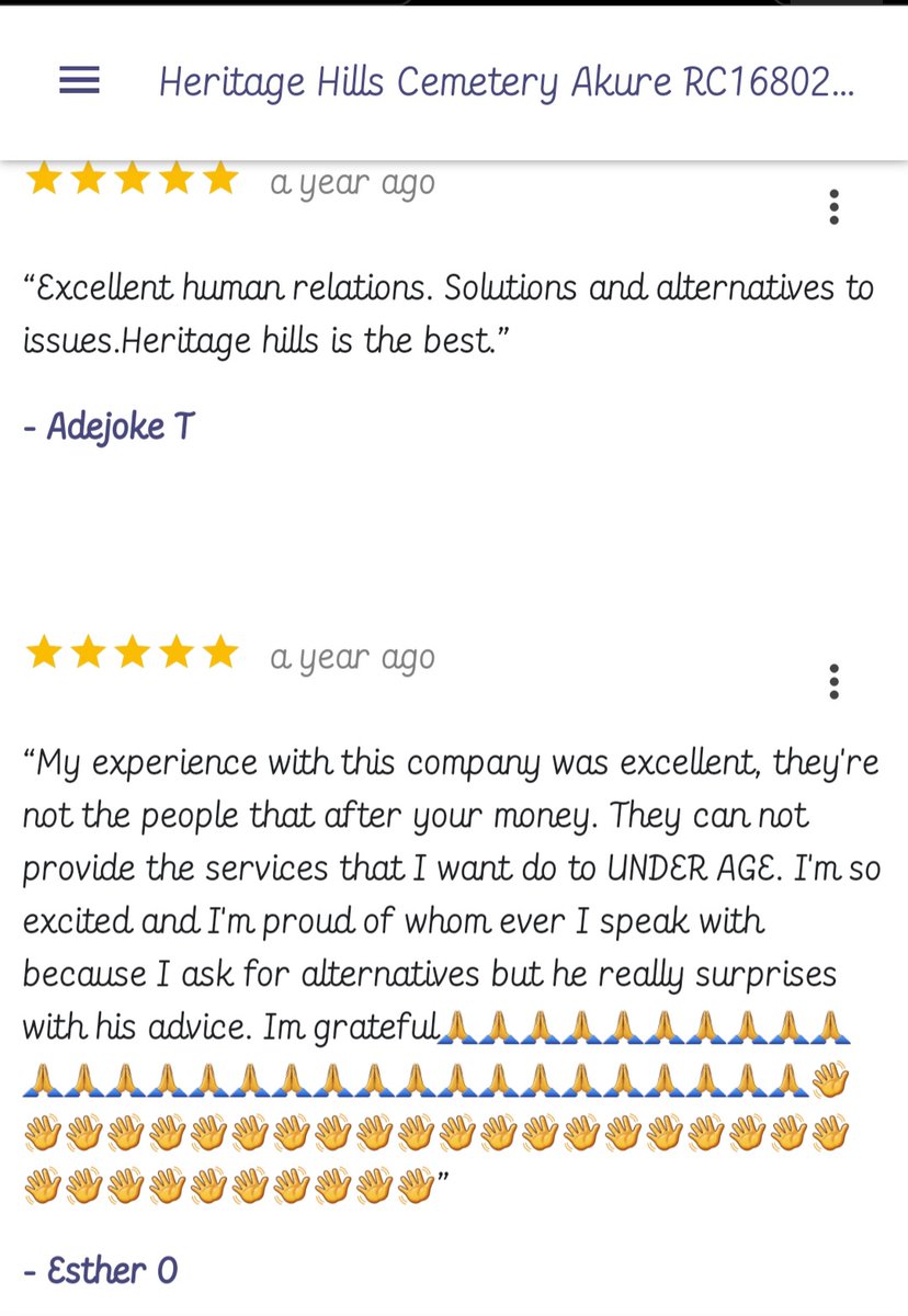 CemetaryHills's tweet photo. ......testimonials https://t.co/cPVnym3cQ1
