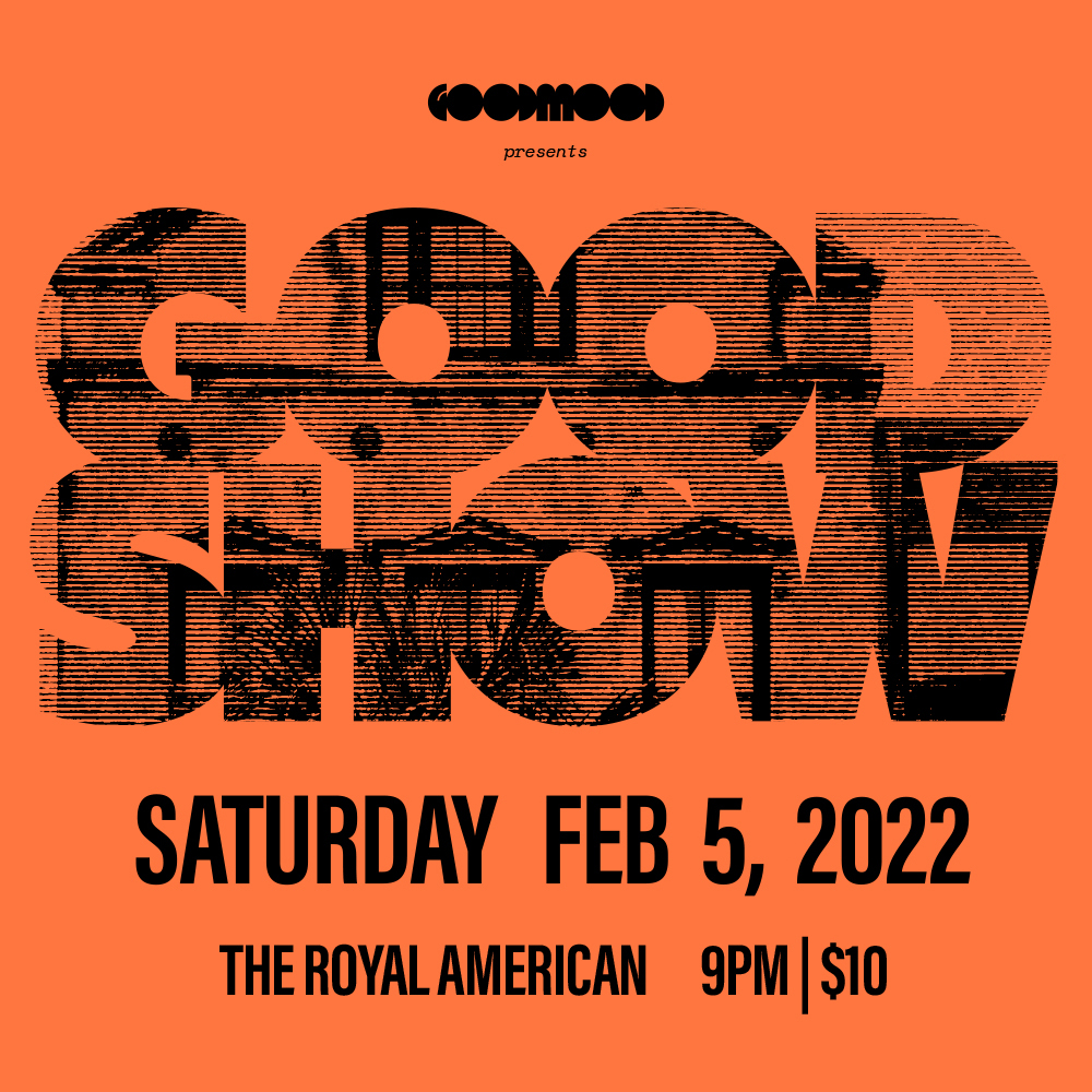 Come join us for our second Good Show on Feb. 5 at 
<a href="/TheRoyalAmericn/">The Royal American</a>! Stoked to showcase performances by Jack Fortune, <a href="/JoynerGrace/">Grace Joyner</a>, Argot and Admiral Radio! Big thanks to our exclusive sponsor, @IBERIABANK :) More info right here: goodmood.fund/goodshow