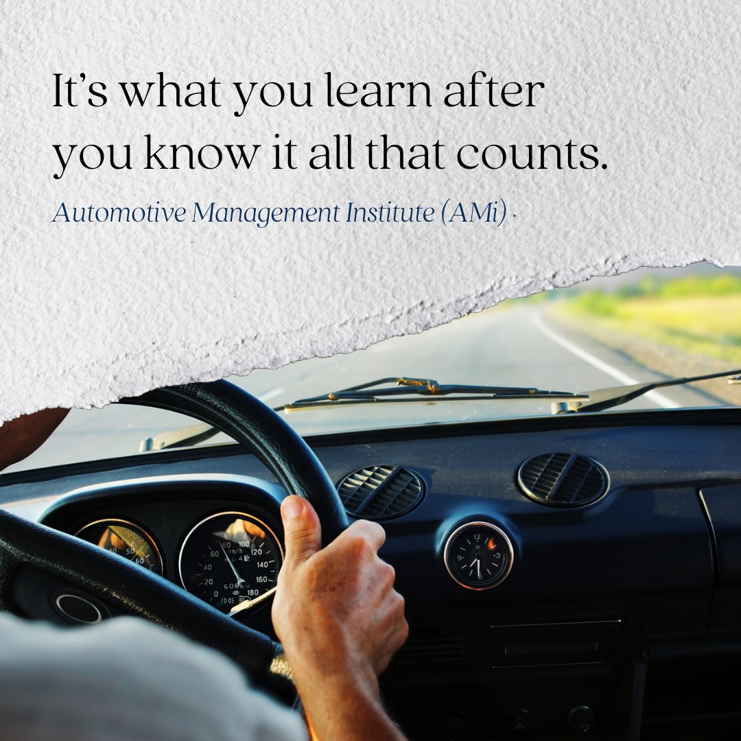 It’s what you learn after you know it all that counts. Whether developing your staff or your personal professional credentials, AMi’s industry-recognized programs provide the learning and knowledge to remain competitive and relevant. 

#AMi #onlinelearning #learning #education