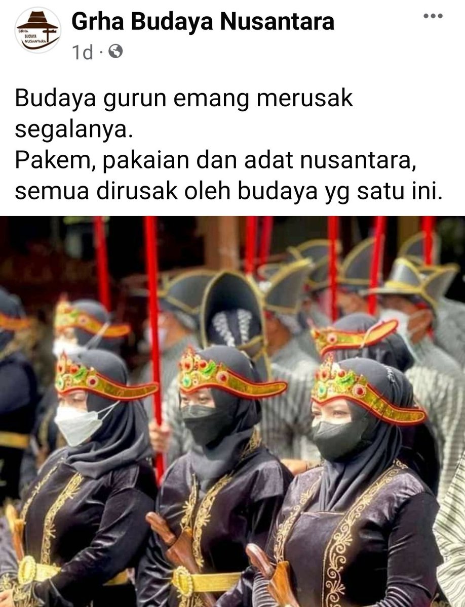 edwardbotx's tweet photo. Ooo gitu ya mas? Mas yg sangat berbudaya Nusantara. 

🥱 https://t.co/9lmOy1JnaH
