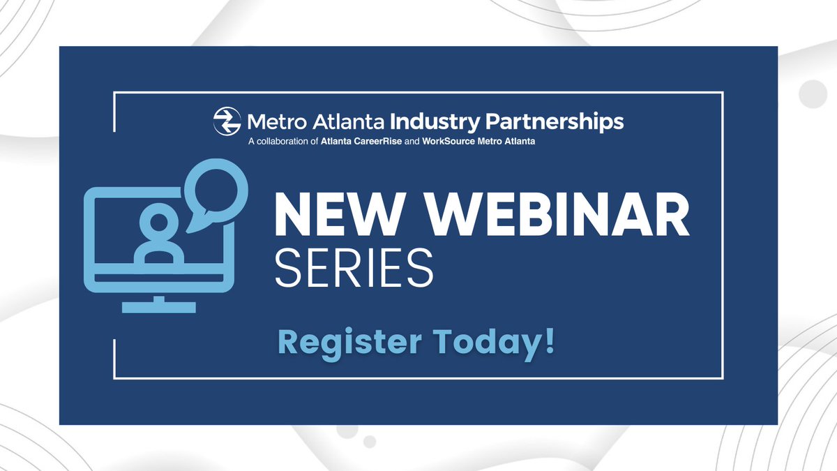 Happy New Year! Join us for the new MAIP webinar series every 3rd Tuesday of the month from 10-11am EST beginning on January 18th. Each session features dialogue and learning on an important workforce topic and regional updates. Register today and share!
us02web.zoom.us/webinar/regist…